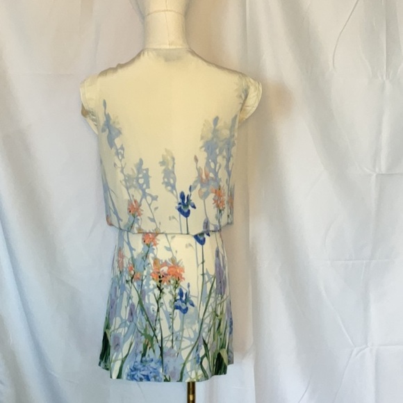 Cynthis Steffe Silk floral dress size 4 - Picture 3 of 5